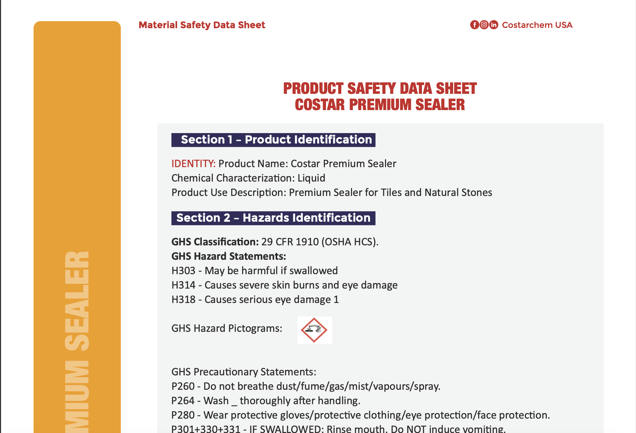 Costar Premium Sealer Costarchem Nigeria